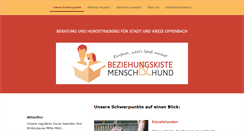 Desktop Screenshot of beziehungskiste-mensch-hund.de